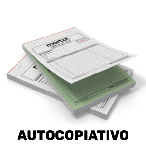 Talão - Autocopiativo Sulfite 56g 15x21cm 1x0 Preto e Branco Frente  Bloco 100 folhas - 50 1ª Via e 50 2ª via 02 vias